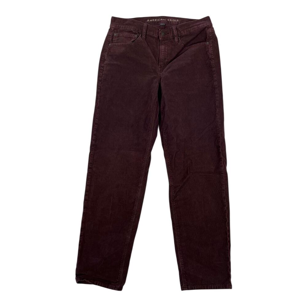 American Eagle Outfitters Pants Womens 6 Brown 90s Straight Corduroy Stretch